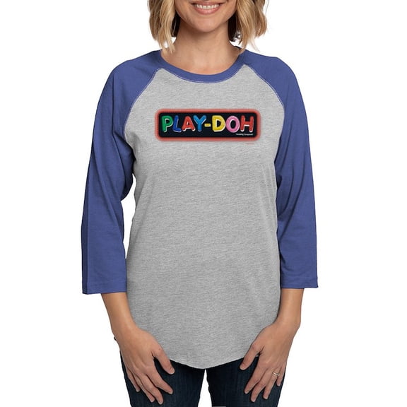 CafePress - Play Doh Stitched Logo Long Sleeve T Shirt - Womens Baseball Tee