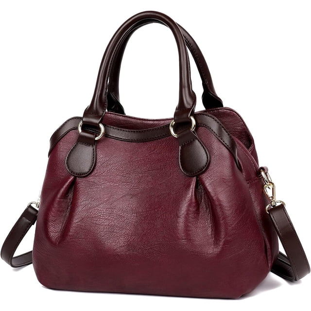 LHSHID Satchel Bags for Women Large PU Leather Handbags Shoulder Bags Ladies Crossbody Bags Top Handle Tote Bag