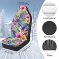 thumbnail image 7 of Uorisanigo Car Seat Covers, Premium Pink Hibiscus Automotive High Back Bucket Seat Covers Front Seats, 2 PCS Auto Interior Accessories Cushions, Universal Fit for Most Cars, 7 of 7