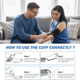 thumbnail image 4 of Extra Large Blood Pressure Cuff, Replacement BP Cuff Applicable for 9”-23.6” Big Arm, Compatible with Most BP Monitors, 4 of 6
