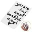 thumbnail image 4 of 2 hojas de pegatinas de vinilo con frases inspiradoras para espejos de baño., 4 of 8