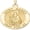 Yellow Gold, variant on Picturesongold.Com Saint Agnes Religious Medal Necklace Pendants Adult-3/4in Nickel-Sterling Silver