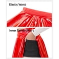 thumbnail image 6 of KAUOD Girls Metallic Mini Skirts High Waist Athletic Skirt with Shorts Activewear for Teens Kids Performance Tennis, 6 of 6