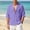 Purple, variant on Men's Cuban Camp Collar Short Sleeve Button Down Casual Summer Beach Shirt with Pockets