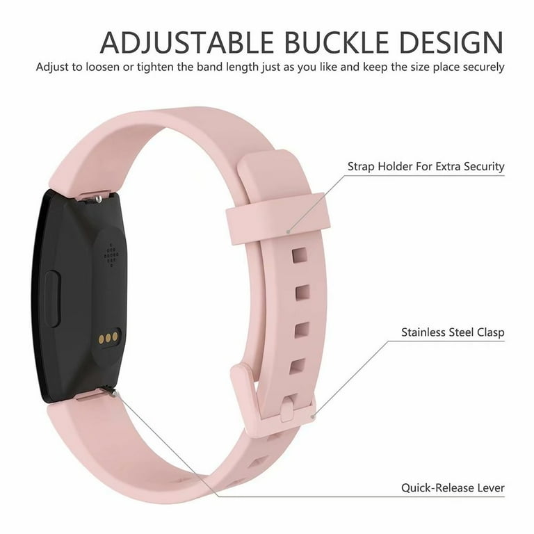 Bracelet en nylon (noir), adapté pour Fitbit Inspire 2 & Ace 3