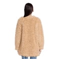 thumbnail image 3 of No Boundaries Juniors' Long Faux Fur Jacket, Size XS-XXXL, 3 of 5
