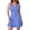 Blue, variant on Summer Dresses for Women V Neck Sleeveless A Line Tank Top Spring Casual Beach Vacation Short Sundresses