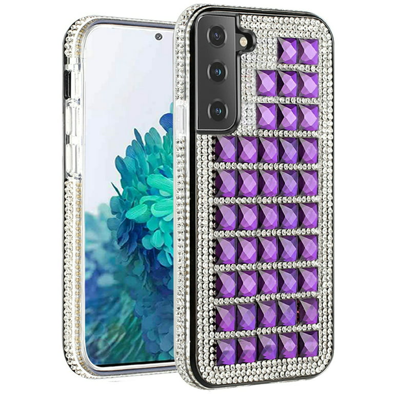 for Apple iPhone 8 /7/6s/6 /SE 2nd Generation Luxury 3D Bling Diamonds  Rhinestone Jeweled Shiny Crystal Hybrid TPU Bumper Hard Cover ,Xpm Phone  Case 