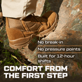 thumbnail image 3 of Maelstrom Military Tactical Work Boots, AR 670-1 Compliant, Coyote Brown, Size 11M, 3 of 7