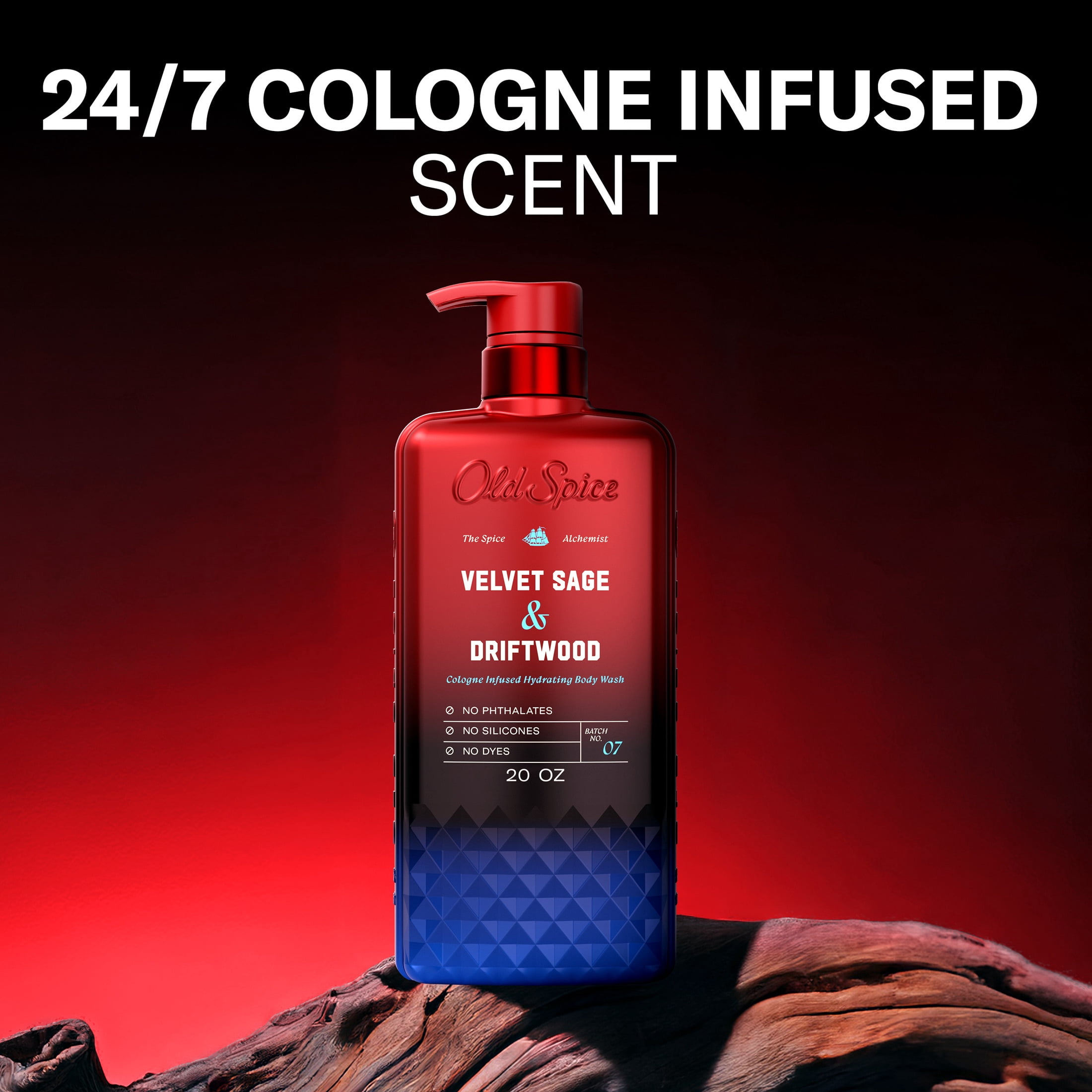 Old Spice Body Wash for Men, The Spice Alchemist Collection, Velvet Sage and Driftwood, 20oz