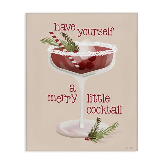 Stupell Industries Eclectic Merry Little Cocktail Canvas Art, 16 x 20, by House Fenway