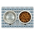 thumbnail image 1 of Tribal Pet Mat for Food and Water, Illustration of Primitive Design Geometric Shapes Ethnic Vibes, Non-Slip Rubber Mat for Dogs and Cats, 18" X 12", by Ambesonne, 1 of 2