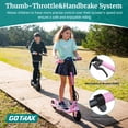 thumbnail image 4 of GOTRAX Comet Foldable Electric Scooter for Kids Ages 6-12, 150W Motor, 10 MPH Max Speed, 7 Mile Range,Black, 4 of 15