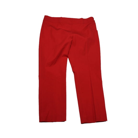 Lauren Ralph Lauren Tomato Red Stretch Twill Skinny Pants 14