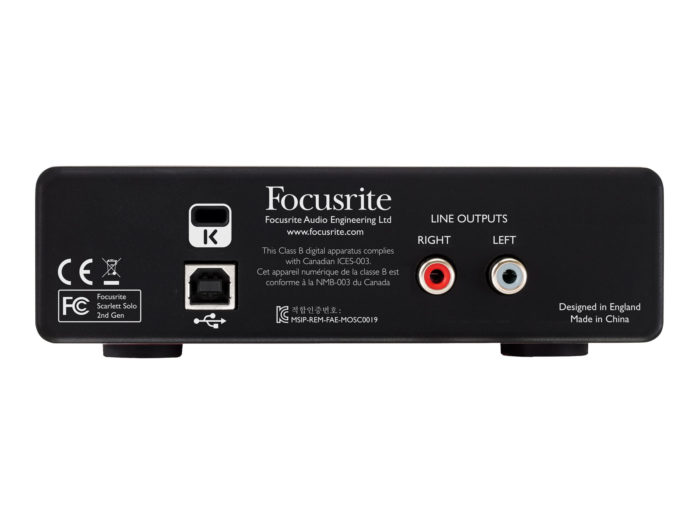 Focusrite Scarlett Solo (2nd Gen) - Audio interface - 24-bit - 192
