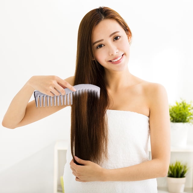 Peine de peluquería galvanoplastia cepillo de pelo peines de dientes anchos grandes (plata) Ndcxsfigh Nuevos Originales