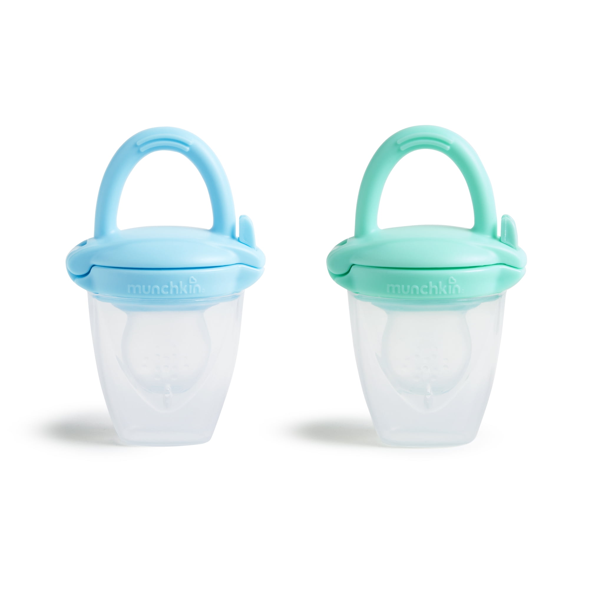 Munchkin® Silicone Infant Baby Food Feeder, Blue/Mint, Unisex, 2 Pack