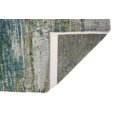 thumbnail image 3 of 3' X 5' Blue and Green Abstract Non Skid Area Rug, 3 of 8