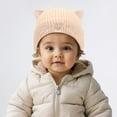 thumbnail image 3 of Kids Hats & Caps Cute Embroidered Cat Knit Hat for Kids Winter Warm Ear Soft Yarn Cap for Cold Weather, 3 of 6