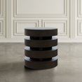 thumbnail image 5 of Brix Mid-Century Modern Floating Sculpture Layered Round End Table, 5 of 11
