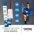 thumbnail image 2 of Think Jerky, Original Grass-Fed Beef Sticks (1.0 Ounce Sticks, Pack of 10 Sticks) - Sugar Free, Gluten Free, Non GMO, No Nitrates, Keto Friendly, Paleo, High Protein, Low Carb, 2 of 7