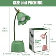 thumbnail image 2 of Cute LED Desk Lamp Kawaii Desk Accessories, Flower Bird Table lamp USB Rechargeable, 3 Color Modes, Stepless Dimming, Touch-Sensitive (Green), 2 of 5