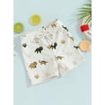 thumbnail image 4 of Musuos Toddler Boys Swim Shorts 6M 12M 18M 24M 3Y 4Y Casual Elastic Waist Cute Dinosaur Print Swim Trunks for Baby, 4 of 10