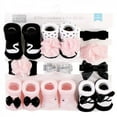 thumbnail image 2 of Hudson Baby Girl Headband and Socks Giftset, Swan, One Size, 2 of 7