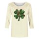 thumbnail image 2 of TaTaai Women St. Patrick's Print Loose Black Crew Neck 3/4 Sleeve Top Fashion Casual T-Shirt Ladies Spring Holiday Wear Lightweight Breathable Non-See-Through No Fading Stylish Top Gift, 2 of 7