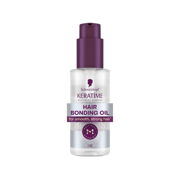 Schwarzkopf KERATIME Hair Bonding Oil for Strong, Smooth Hair, 1.7 fl oz