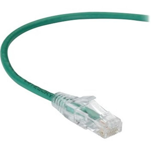Black Box  7 ft. RJ-45 Male x 1 x RJ-45 Male Slim-Net Cat6a Patch UTP Network Cable - Green