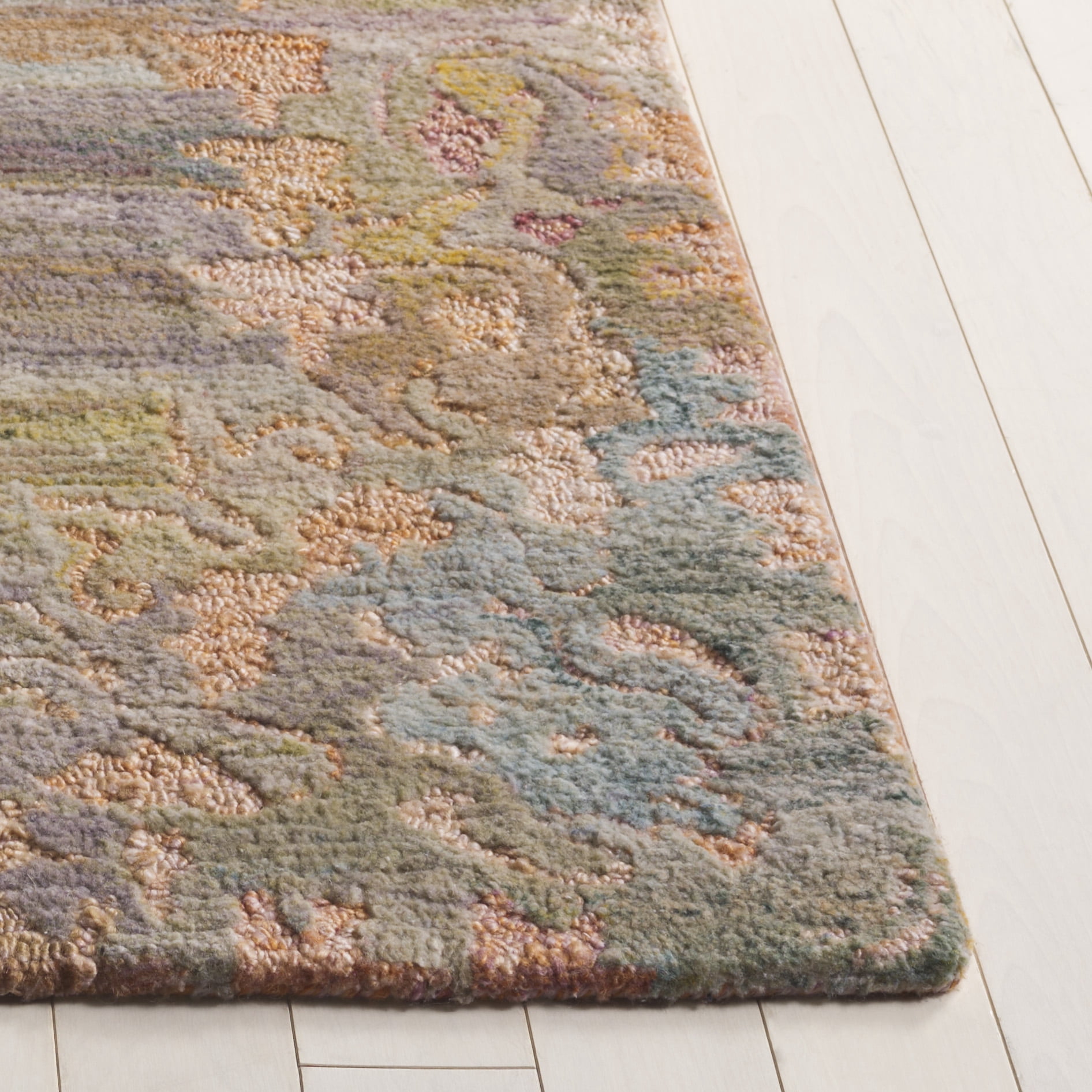 SAFAVIEH Marquee Deziree Medallion Area Rug, Rust/Green, 9' x 12'