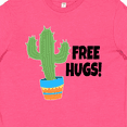 thumbnail image 4 of Inktastic Free Hugs with Cactus Plant Youth T-Shirt, 4 of 5