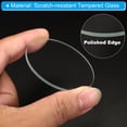 thumbnail image 4 of Uxcell 2.05x0.08" Dia Flashlight Glass Lens, 2 Pcs Polished Edge Glass Lens, Transparent, 4 of 5