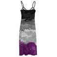 thumbnail image 6 of Abstract Paint Splatter Asexual Pride Flag Pattern Sleeveless Dress Women long dress summer dress for women, 6 of 6