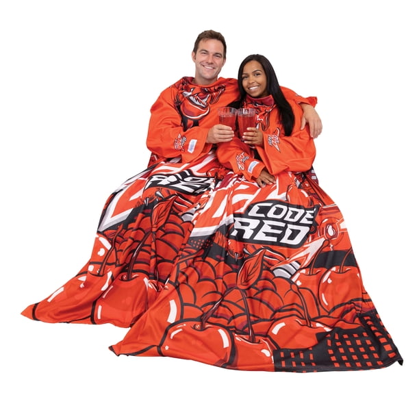 Snuggie Fleece Wearable Blanket with Sleeves, Mountain Dew Code
