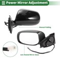 thumbnail image 2 of Reemplazo del espejo lateral izquierdo de Unique Bargains para Toyota Yaris Hatchback 2007-2011 No.8794052660 Negro Brillante Ajuste del espejo eléctrico, 2 of 7