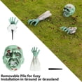 thumbnail image 5 of KARLSITEK Halloween Decorations Skeleton Stakes Realistic Scary Yard Lawn Stakes Skull Head and Arms Decoration for Halloween Party Prop Lawn Outdoor Graveyard, 5 of 7