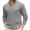 Gray, variant on Men's Cable Knit Quarter Zip Sweater Mock Neck Long Sleeve Pullover Top