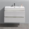 thumbnail image 3 of Fresca Valencia 36" Modern Wood and Resin Bathroom Vanity in Glossy White, 3 of 3
