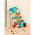 thumbnail image 1 of Dinosaur Screw, Wooden Nut Combination, Hand-Eye Coordination Game, Fine Movements, Montessori Early Childhood Educational Toys Birthday Present, 1 of 4