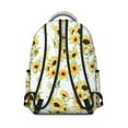 thumbnail image 3 of White Sunflower Backpack for School,Cute School Bag,Schoolbag with Adjustable Shoulder Straps & Padded Back,15.3"x11"x7.1".﻿, 3 of 6