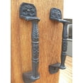 thumbnail image 2 of Lot/Set 2 Large 8.5" Cast Iron Classic Rustic Gate Shed Barn Pull Door Handle, 2 of 4
