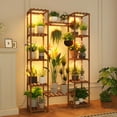 thumbnail image 1 of Soporte para plantas GENTINGBRO para interiores con luces de cultivo, 158 cm de altura, 12 niveles, 1 of 7