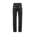 thumbnail image 3 of Men’s Straight Fit Jeans with Contrast Stitching Classic Five Pocket Design Durable Denim Pants for Everyday Wear, 3 of 6