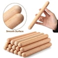 thumbnail image 3 of 20 Pcs Bâtons de Rythme pour Enfants 8 Pouces Bâtons de Musique Lummi Classiques Clavettes en Bois Instrument de Percussion Musical, 20 x Bâton de Rythme, Couleur Bois, 3 of 7