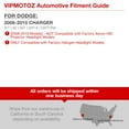 thumbnail image 6 of VIPMOTOZ OE-Style Headlight & Side Marker Corner Lamp Assembly For 2006-2010 Dodge Charger Halogen Model, Driver & Passenger Side, 6 of 6