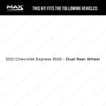 thumbnail image 2 of MAX Advanced Brakes - Rear Brake Kit For 2021 Chevy Express 3500| Carbon Ceramic Brake Pad and Rotor Kit| Daily Driving OE Replacement Brake Rotors, 2 of 9