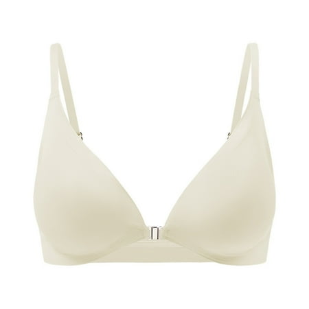 Pavied Minimizer Bras Bralettes for Women Seamless Bras Non Marking Large Size Lingerie Women s Thin Of Small Breasts Gathered Adjustable Feelingirl Bra Plus Size Bra White L
