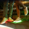 thumbnail image 5 of QUOTAY Unisex LED Light Shoes High Top Light Flashing Trainers USB Charging Shoes for Children Kids Slippers Age 3-11 01_Black，9.5-10 Years, 5 of 8